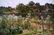 Emile Claus The river Lys at Astene oil painting reproduction